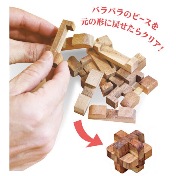 【在庫有】ROCKS MOTION ロックスモーション ウッドパズル12個セット 木製ケース入りの画像