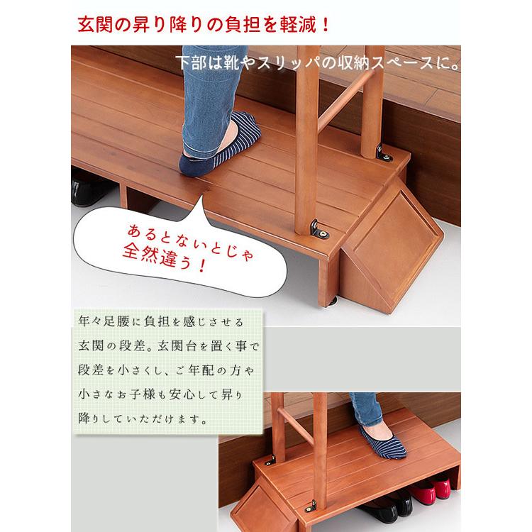 最安値に挑戦 昇降台 手すり付き 木製 手すり付き玄関台 幅70 同梱 き 限定製作 Zoetalentsolutions Com