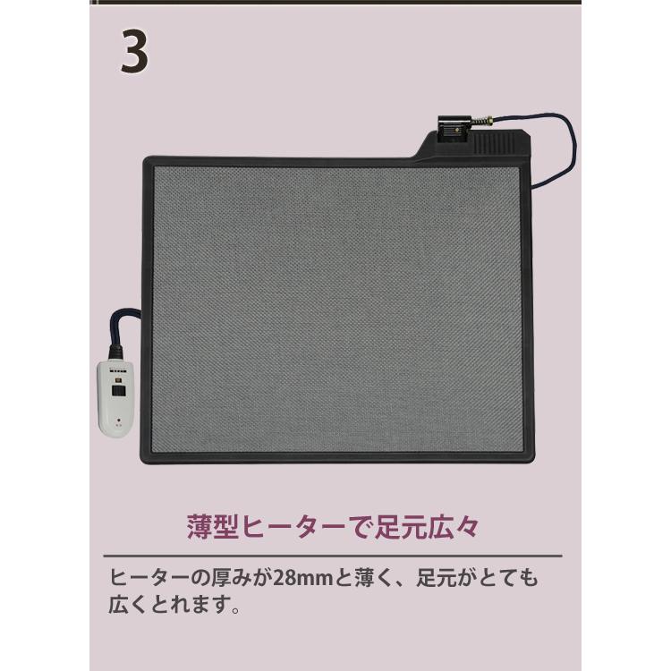 リビングコタツ LINO 幅120 薄型ヒーター リノCF120／同梱不可・代引き不可の画像