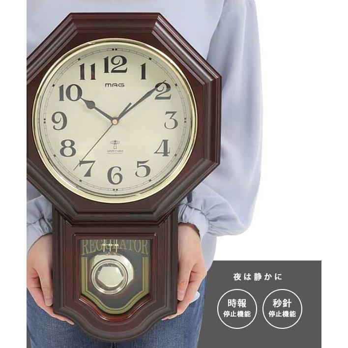 電波振り子時計 鹿鳴館DX 11669818 [アンティーク風＆レトロ