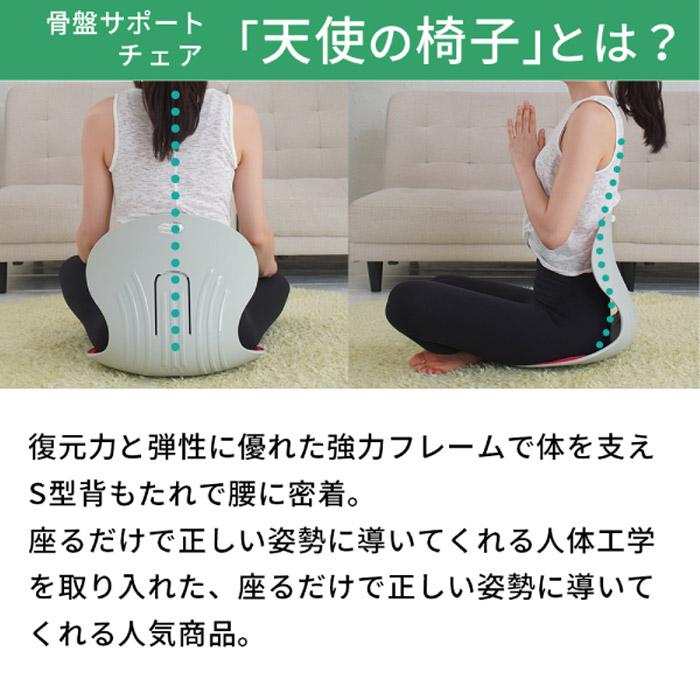 在庫有】姿勢矯正サポートチェア 座椅子[送料無料][天使の椅子