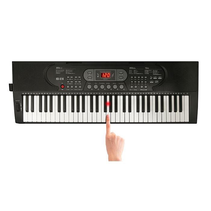 光る鍵盤 ピアノ 文字 ボード カシオ 電子キーボード LK-520 61鍵盤