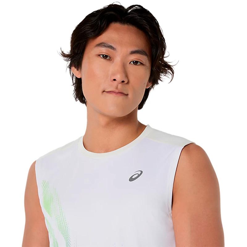 ASICS（アシックス） ランニンググラフィックスリーブレスシャツ