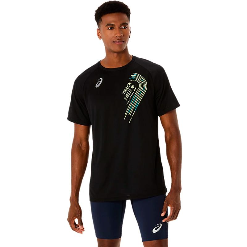 ASICS（アシックス） トラック プラクティス グラフィック半袖シャツ