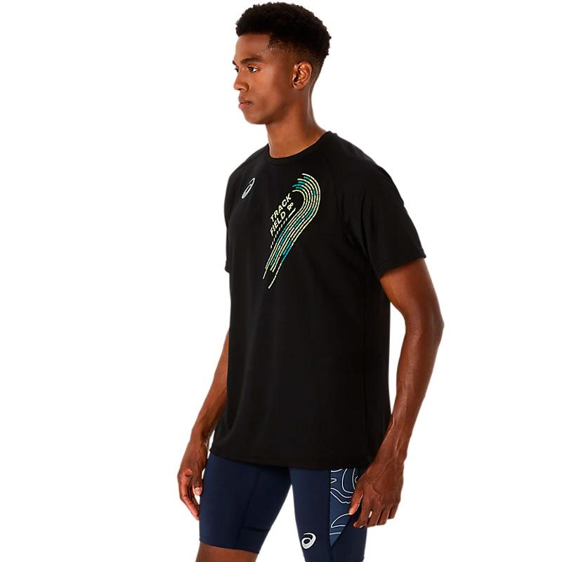 ASICS（アシックス） トラック プラクティス グラフィック半袖シャツ