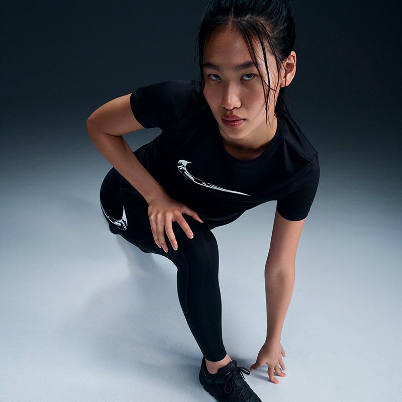 NIKE（ナイキ） ウィメンズ ワン スウッシュ HBR Dri-FIT S/S Tシャツ