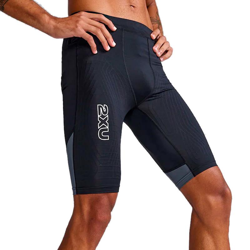 2XU ツータイムズユー ライトスピード リアクト コンプレッションショート MA7050B BLK/WRF メンズ ランニング ウエア タイツの画像