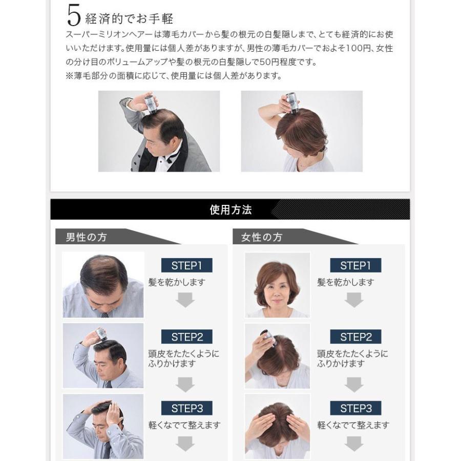 スーパーミリオンヘアー 30g（ミディアムブラウン）3個セット