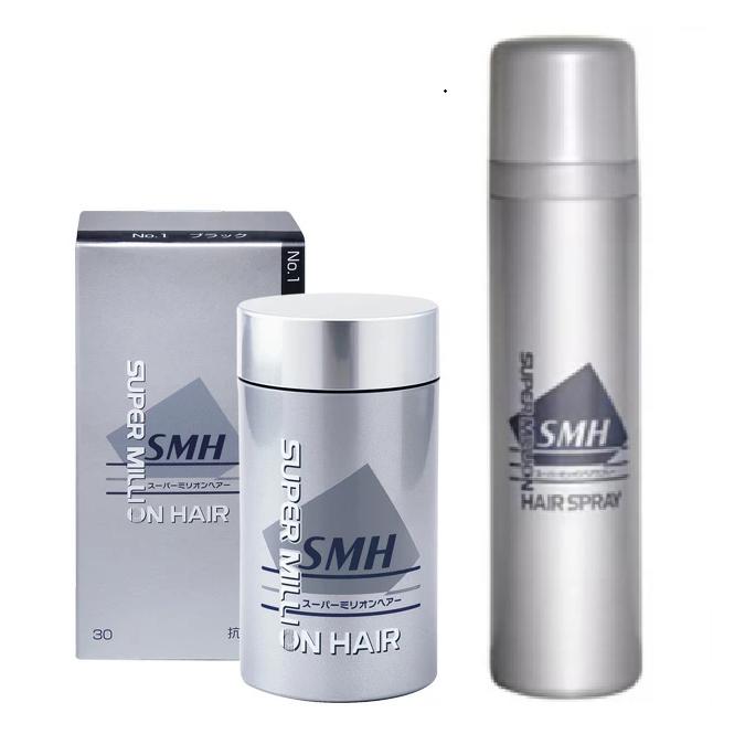 スーパーミリオンヘアー30g ブラック・ スプレー100g 1セット企画品