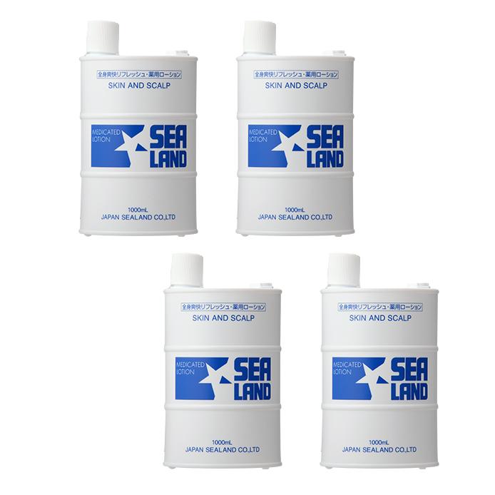 SEA LAND 薬用全身ローション 1000ml シーランド 薬用 全身 ローション 1000ml お得な4本セット : アット