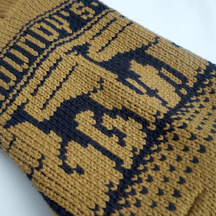 イタグレ 服 イタグレ柄セーター:マスタード×ネイビー イタリアン