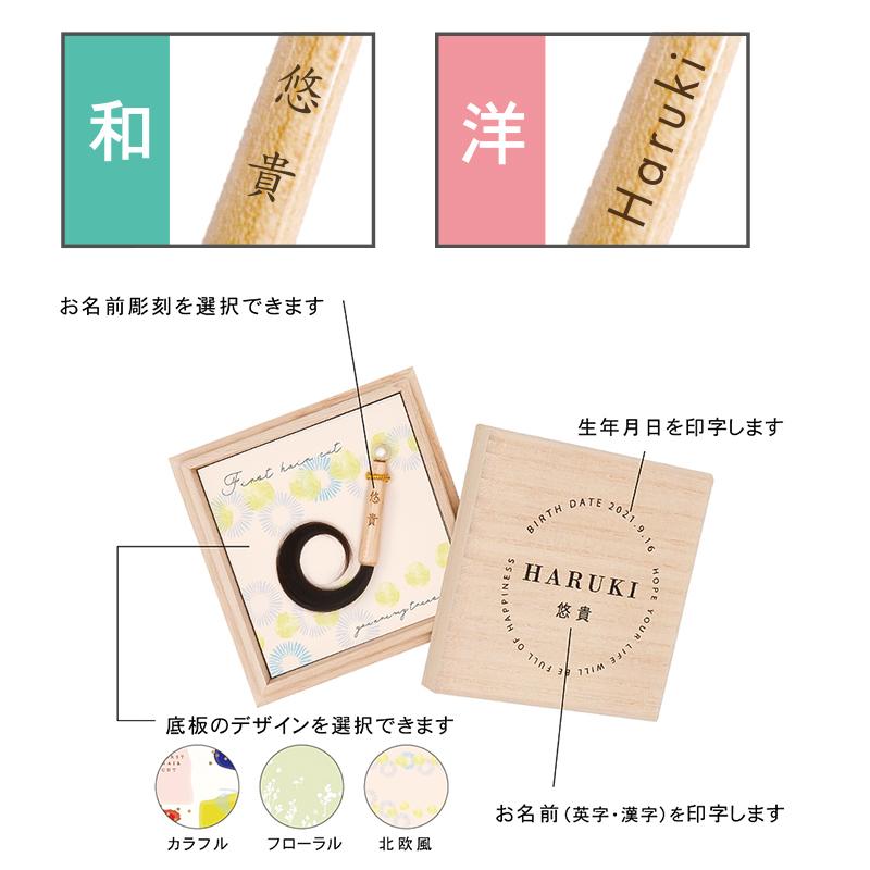 くせ毛を残せる　赤ちゃん筆　光文堂　髪の毛　出産祝い　ファーストヘア　胎毛筆　ララカールサークルの画像