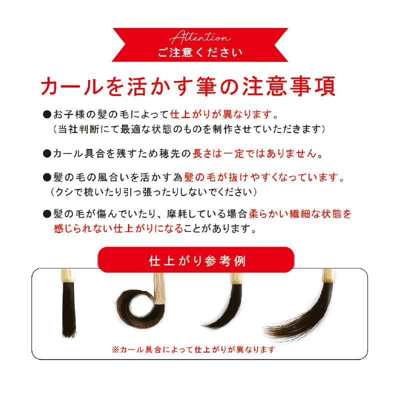 赤ちゃん筆　光文堂　髪の毛　くせ毛も残せる　ファーストヘア　出産祝い　胎毛筆　桜 |  | 13