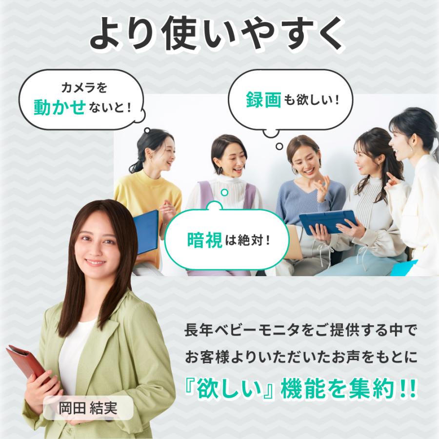 録画機能搭載 ベビーモニター CU-CAA1 ママの厳選された8つのニーズを搭載した ベビーカメラ 見守りカメラ |  | 02