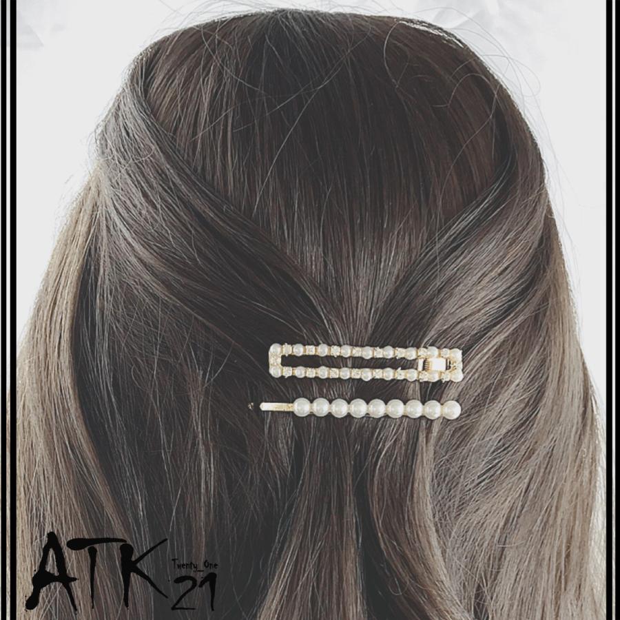 2点セット オープン スクエア パール ストーン ヘアクリップ ヘアピン 髪留め 前髪 サイド留め 簡単ヘアアレンジ 大人レディ レディース ヘアアクセサリー Hd1903 Atk21 通販 Yahoo ショッピング