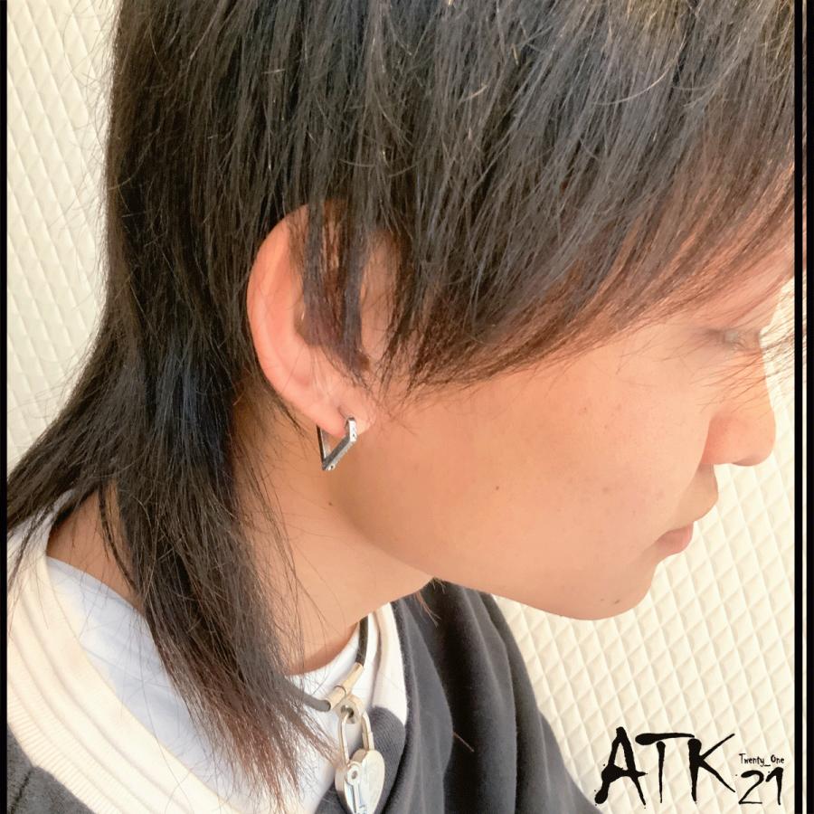 片耳用 1個売り シンプル トライアングル 三角形 フープピアス ステンレスピアス Surgical Steel 316l 18g メンズ レディース ユニセックス アクセサリー Hps0101 Atk21 通販 Yahoo ショッピング