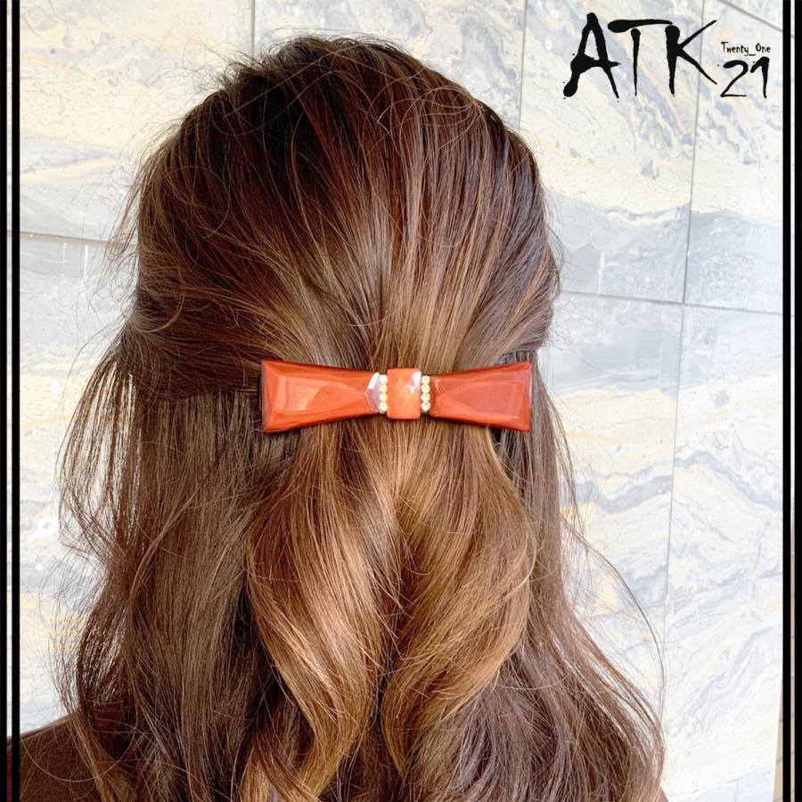 リボン モチーフバレッタ 上品 リッチ キラキラ 大人アクセ ヘアクリップ 髪留め 簡単ヘアアレンジ レディース ヘアアクセサリー Hv Atk21 通販 Yahoo ショッピング