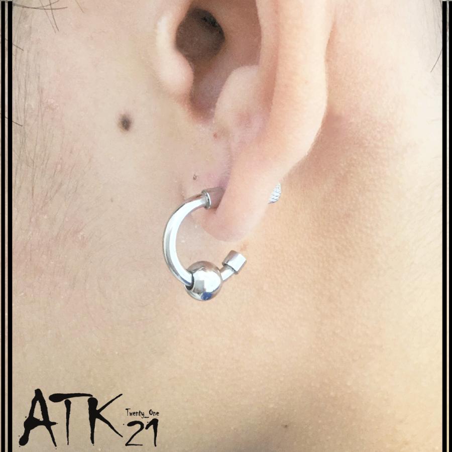 フープ シルバーボール 16g ステンレスピアス Surgical Steel 316l 軟骨ピアス ボディピアス メンズ レディース ユニセックス アクセサリー Mps Atk21 通販 Yahoo ショッピング