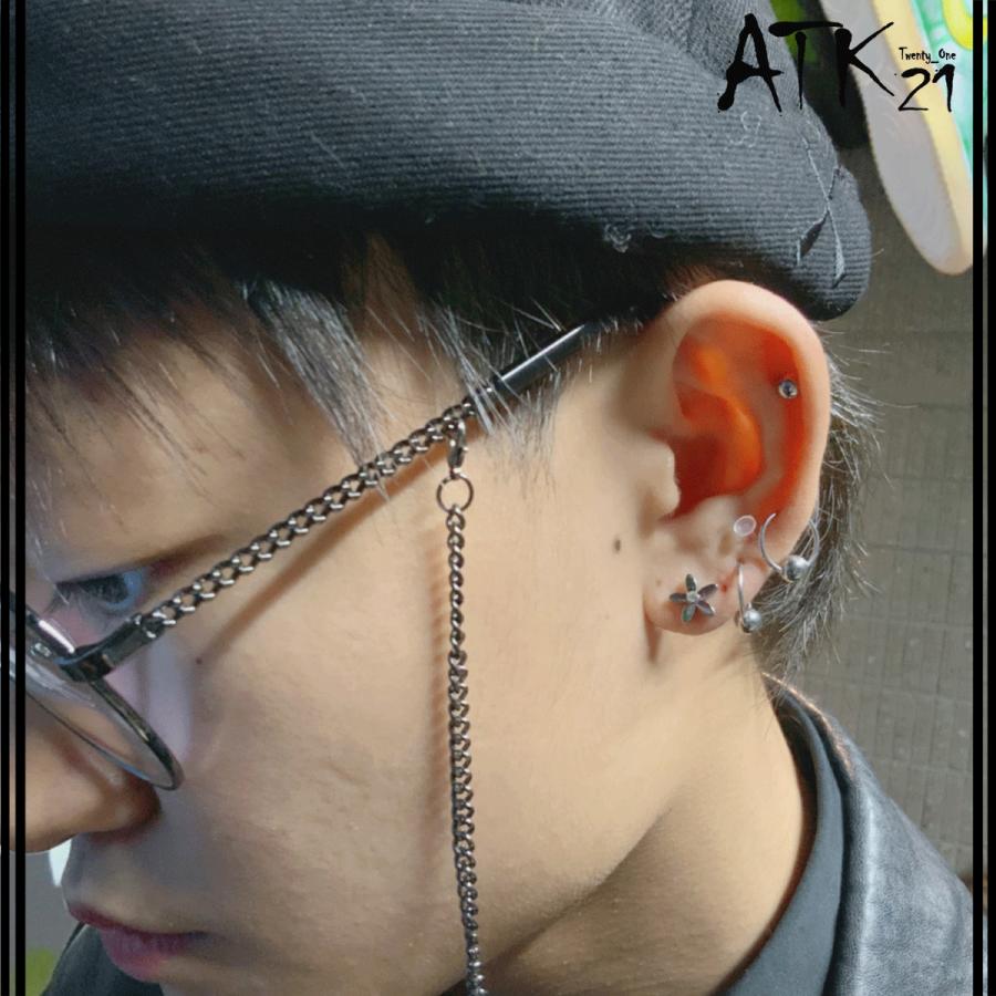 両耳用 2点セット フラワー 一粒ストーン ボディピアス ストレートバーベル 軟骨ピアス 16g ステンレス メンズ レディース ユニセックス アクセサリー Mps Atk21 通販 Yahoo ショッピング