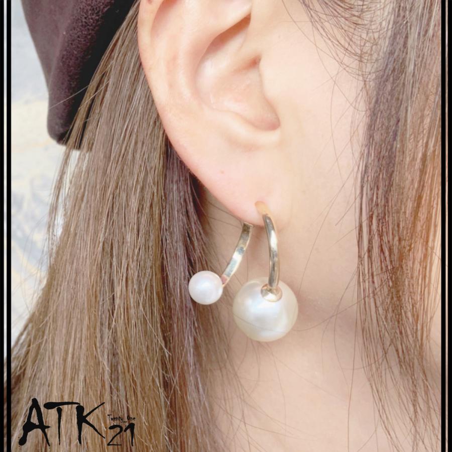 2点セット パール ピアス スタッドピアス ダブルパール バックキャッチピアス 卒業式 結婚式 パーティ フォーマル レディース アクセサリー Pmp Atk21 通販 Yahoo ショッピング