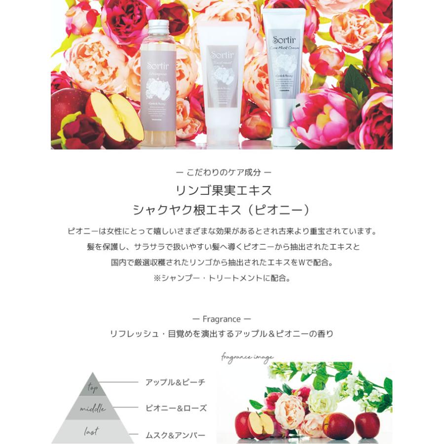 TAMARIS タマリス ソルティール シャンプー アップル&ピオニー ＜1000ml＞＆トリートメント＜1000g＞詰め替え ポンプ・フォルダー付｜atla｜02