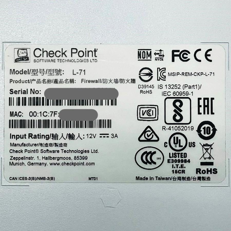 Software Technologies 統合脅威管理 UTM Check Point L-71 脅威 Software Technologies 統合脅威管理 UTM Check Point L-71 脅威