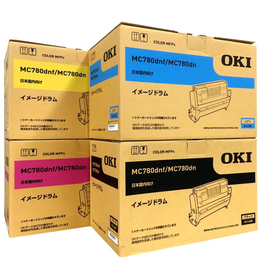 OKI 純正ドラムカートリッジ ID-C4R 4色セット MC780dnf MC780dn 小容量トナー付き