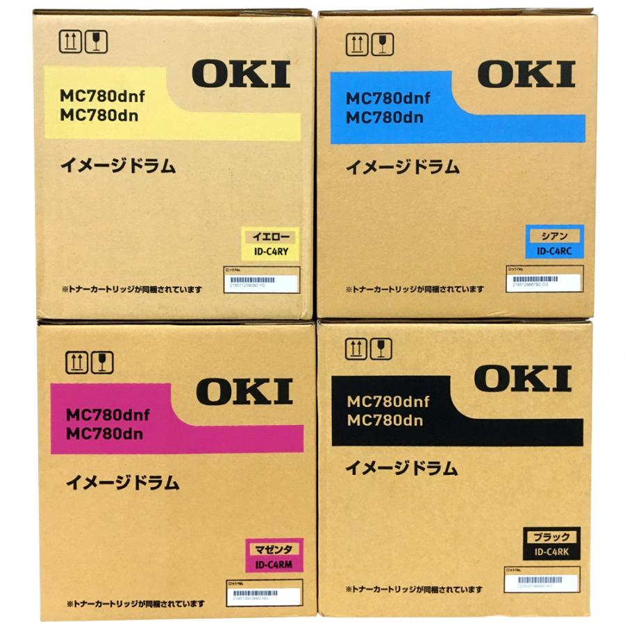 沖データ OKI 純正ドラムカートリッジ ID-C4R 4色セット MC780dnf 