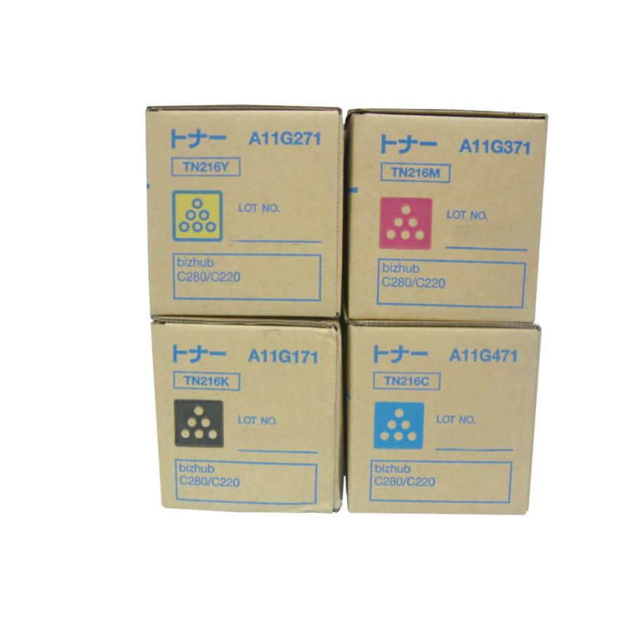 コニカミノルタ 純正トナーカートリッジ TN216 4色セット bizhubC220 bizhubC280