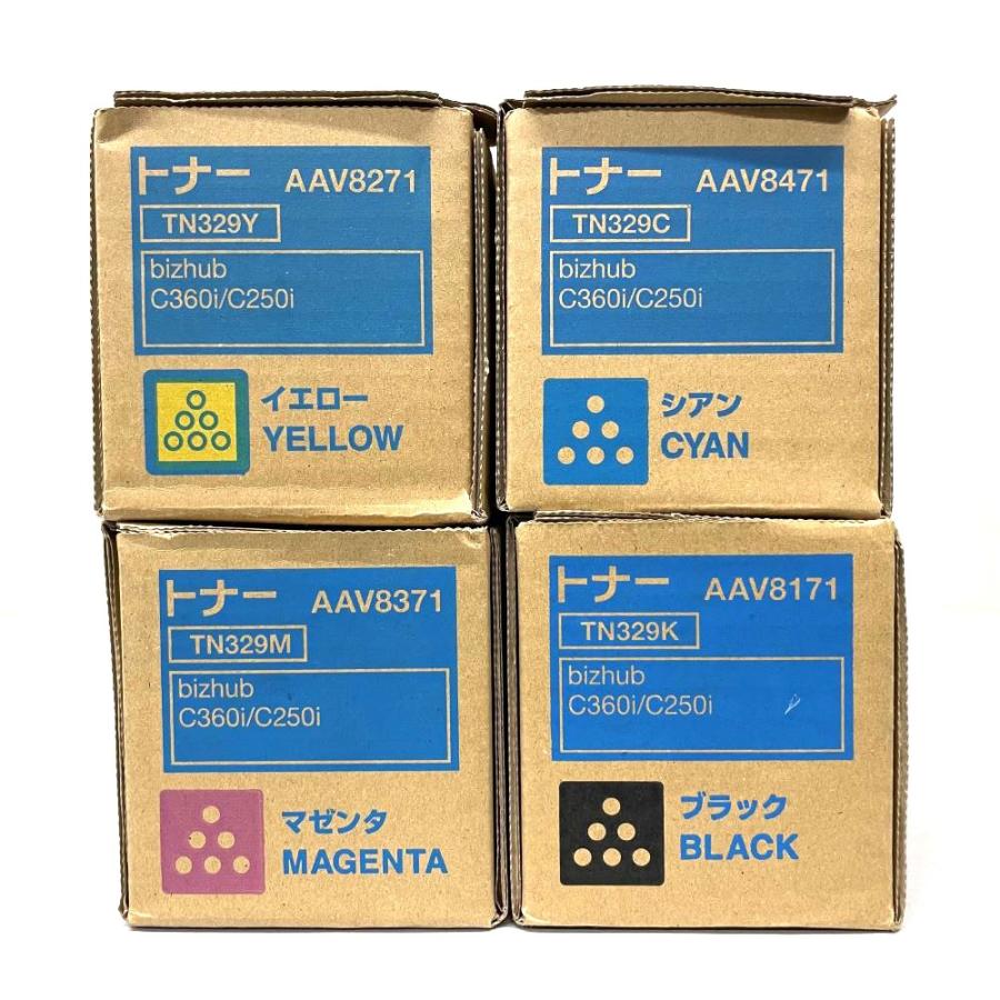 bizhub コニカミノルタ 純正トナーカートリッジ TN329 4色セット bizhub コニカミノルタ 純正トナーカートリッジ TN329 4色セット