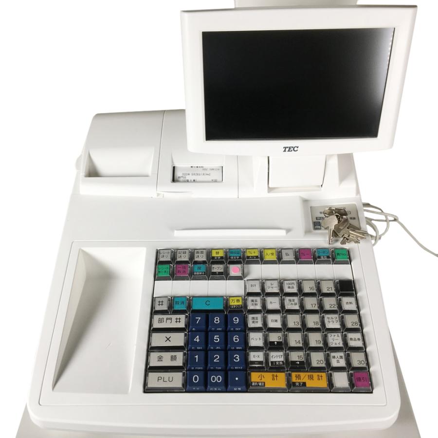 東芝テック MA-2055-V2-R ホワイト POSレジスター タッチスキャナー付き 中古 東芝テック MA-2055-V2-R ホワイト POSレジスター タッチスキャナー付き 中古