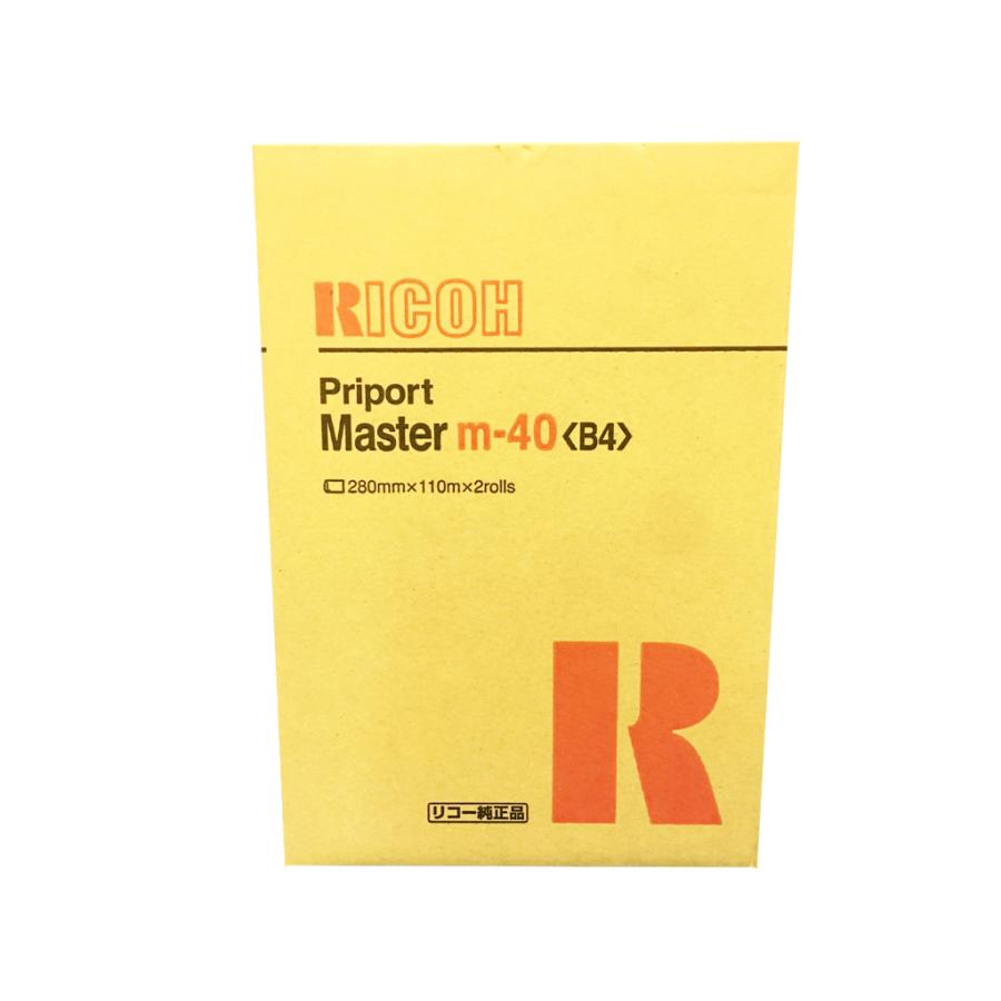 RICOH priport インク　トナー　マスター リコー（RICOH） 印刷機用純正マスター Priport Master m40 B4 純正2本