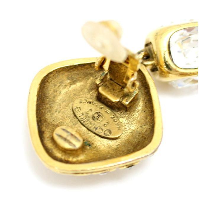 広尾店 希少 シャネル CHANEL ヴィンテージ ラインストーン ひし形