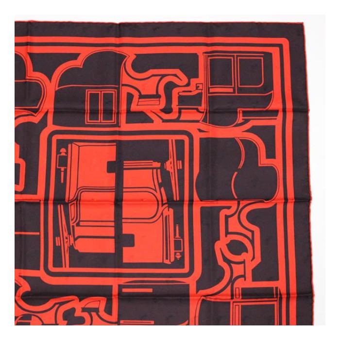 エルメスカレ70【極美品】 HERMES（エルメス） 広尾店 極美品 カレ70 スカーフ『Les Coupes Tatto