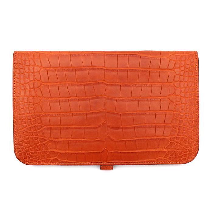 HERMES 【広尾店】エルメス ドゴンGM クロコ・アリゲーター HERMES 【広尾店】エルメス ドゴンGM クロコ・アリゲーター