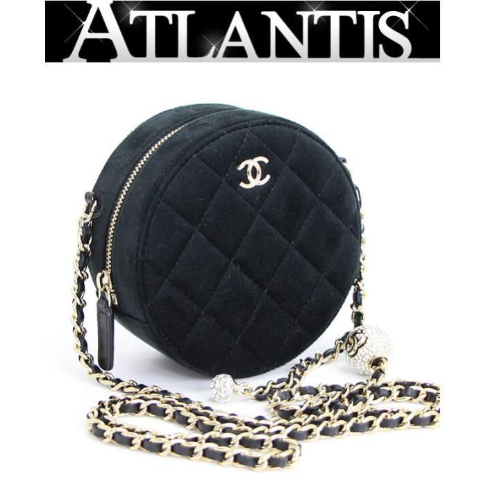 【広尾店】極美品 シャネル CHANEL 丸形 チェーン ショルダー バッグ ミニ ポシェット ベロア ココマーク 黒 G金具 30番台 10741 :010741:atlantis - 通販 - Yahoo!ショッピング 【広尾店】極美品 シャネル CHANEL 丸形 チェーン ショルダー バッグ ミニ ポシェット ベロア ココマーク 黒 G金具 30番台 10741 :010741:atlantis - 通販 - Yahoo!ショッピング
