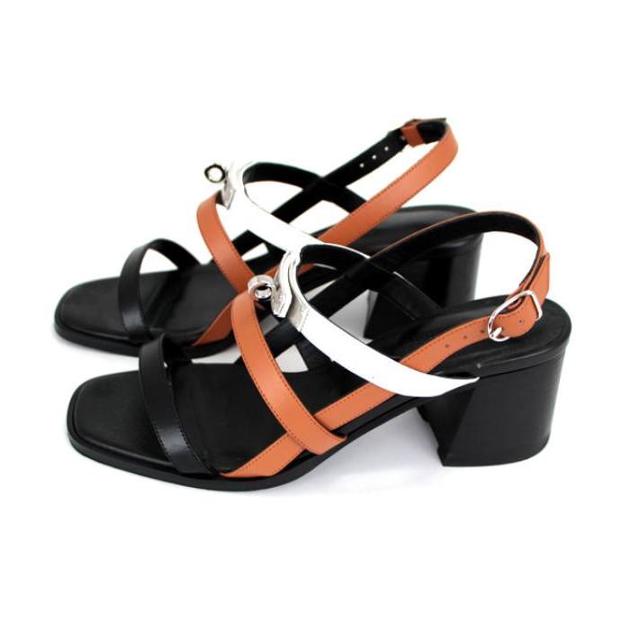 HERMES 【広尾店】エルメス ケリー サンダル size36 レディース 靴 黒  