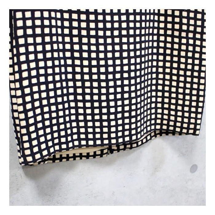 CHRISTIAN DIOR チェッカーパターン ノースリーブワンピース