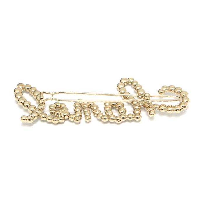高価値セリーCHANEL シャネル CHANEL ヘアクリップ ロゴ ジルコ×パール