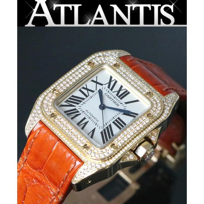 Cartier 【広尾店】カルティエ サントス100 MM WM502051 ダイヤベゼル