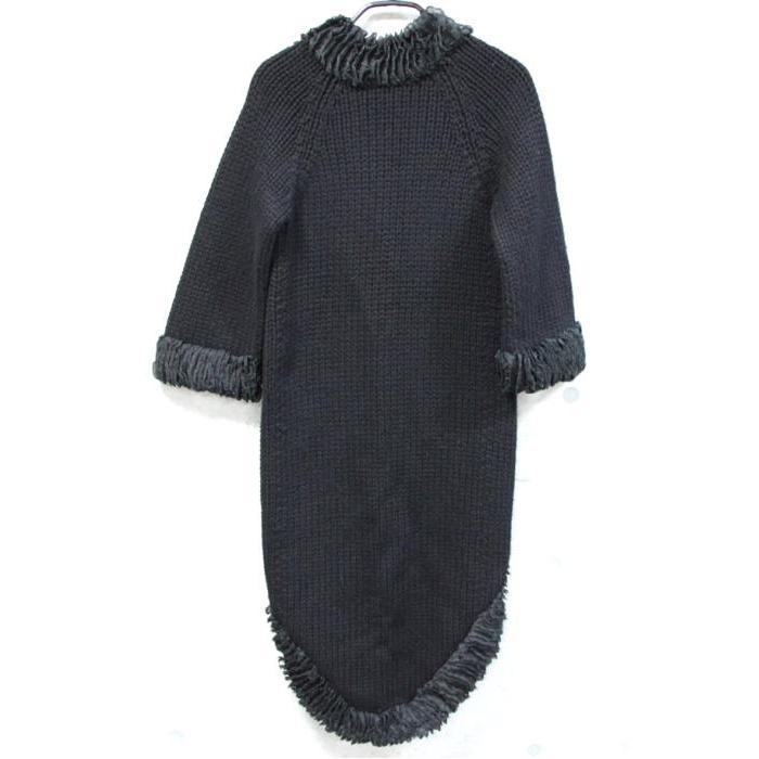 広尾店】シャネル CHANEL カシミヤ ロング ニット セーター 黒 08A 