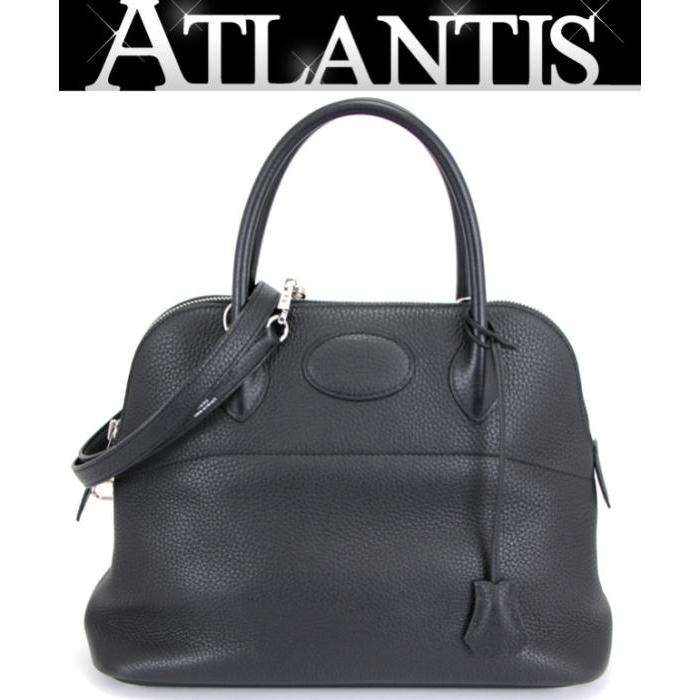 広尾店】エルメス HERMES ボリード31 トリヨンクレマンス 黒 2WAY  