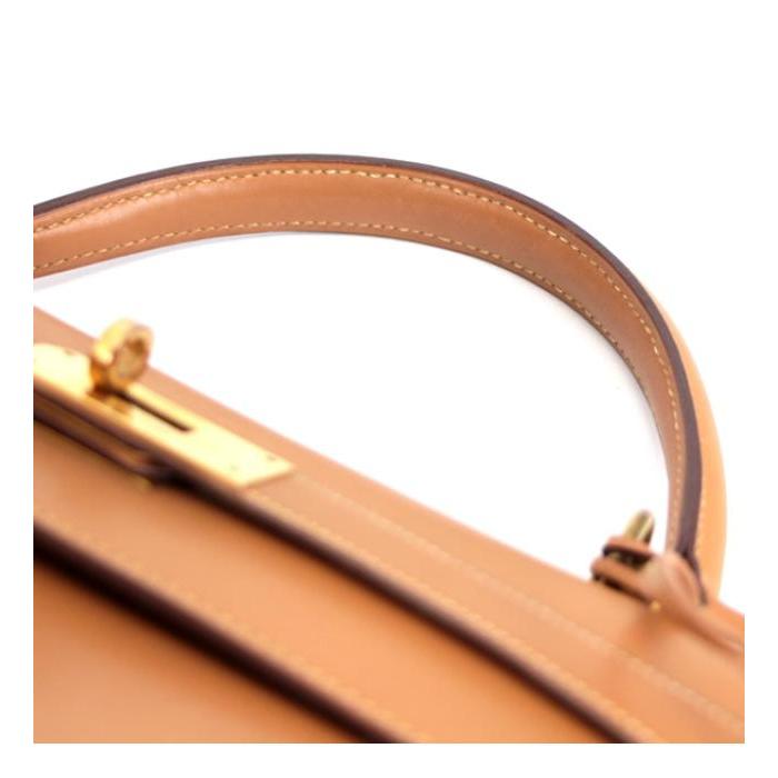 HERMES 【広尾店】エルメス ケリー32 ボックスカーフ ナチュラル