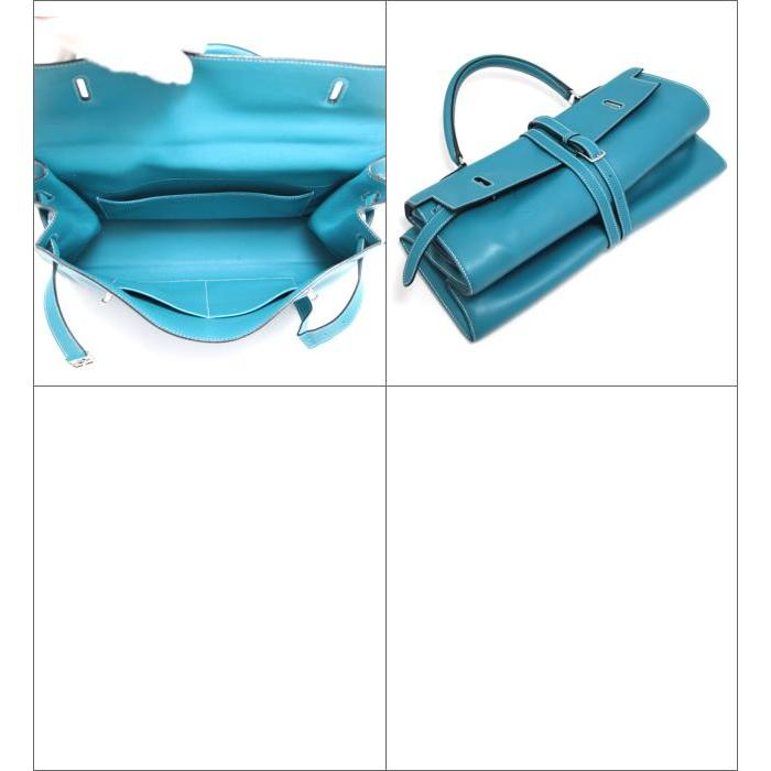 エルメス HERMES フラットケリー ブルージーン　希少 レア 美品 HERMES（エルメス） 【広尾店】エルメス ケリーフラット35 ブルー