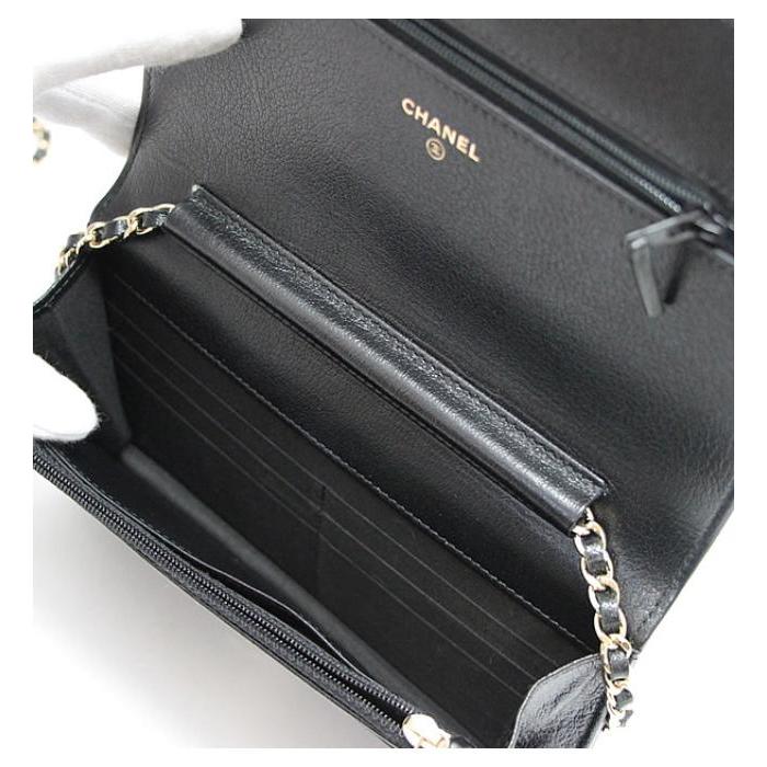 CHANEL（シャネル） 【広尾店】未使用 チェーンウォレット スタッズ 黒