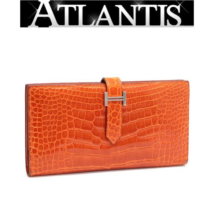 HERMESベアンスフレ エルメス ベアンスフレ ブラック クロコダイル アリゲーターマット