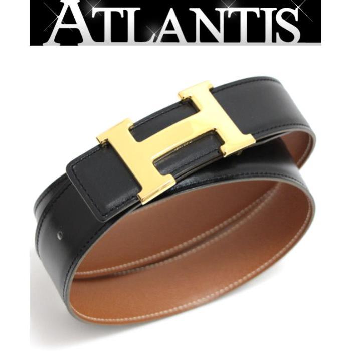 HERMES 【広尾店】美品 エルメス HERMES コンスタンス Hベルト 黒