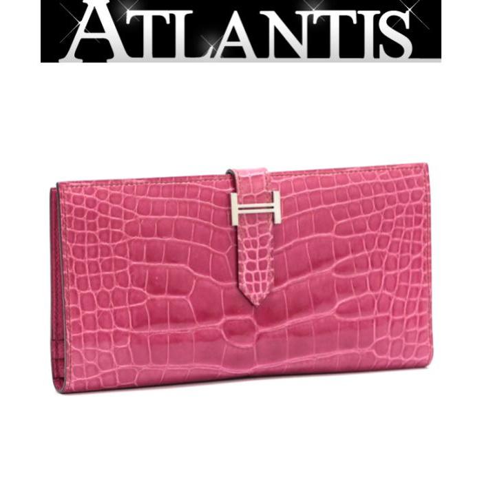 HERMES（エルメス） 【広尾店】美品 ベアンクラシック 長財布 クロコ