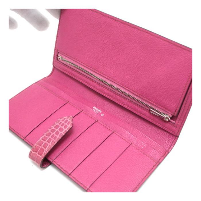 HERMES（エルメス） 【広尾店】美品 ベアンクラシック 長財布 クロコ