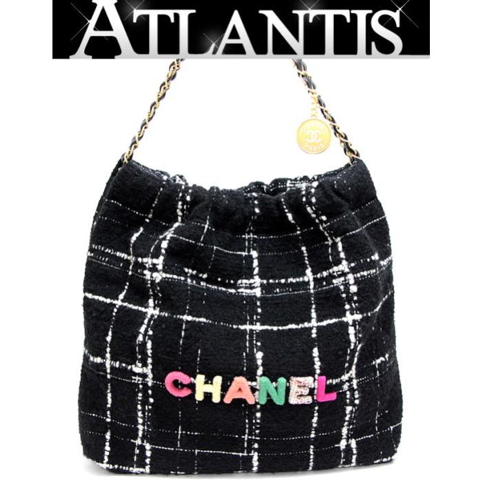 CHANEL22ハンドバッグ  ツィード新品未使用 CHANEL（シャネル） 【広尾店】未使用 シャネル22 ツイード ショルダー